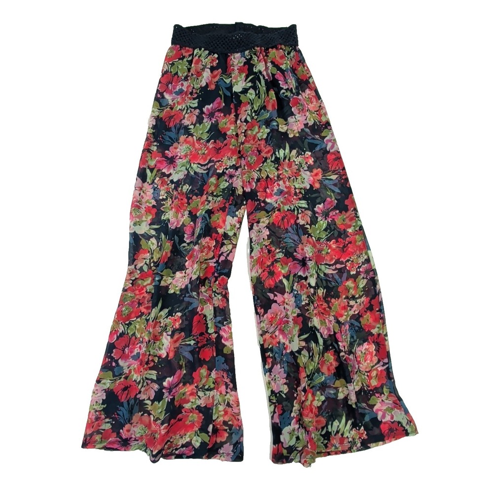Others Follow‎ Swim Cover Up Palazzo Pants Womens XS Semi Sheer Beach Vacation